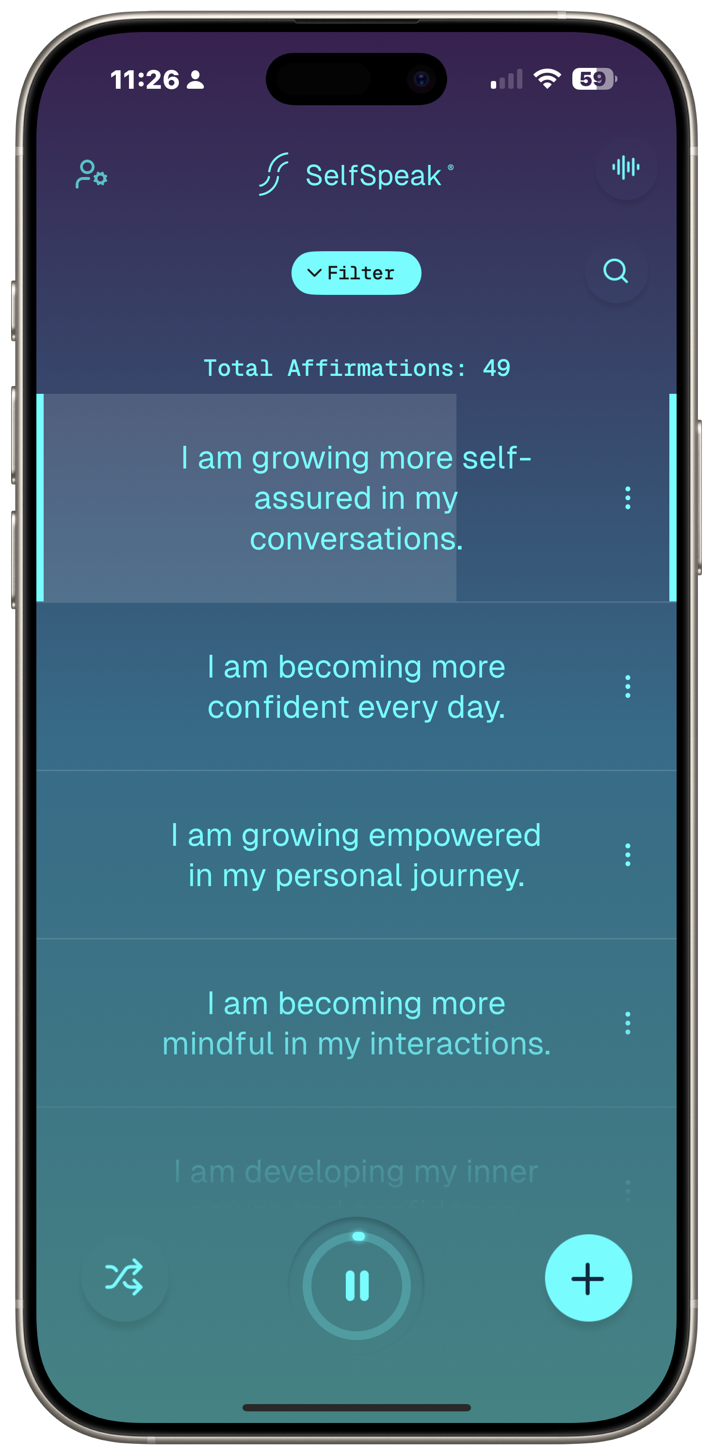 Play anytime and anywhere — lock screen player